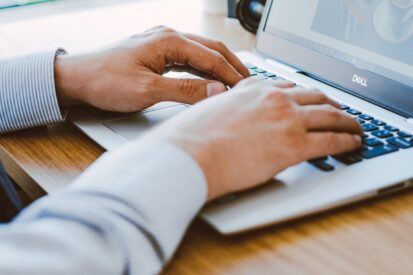 man using computer